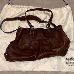 Vintage Coach Brown Hobo Style Handbag